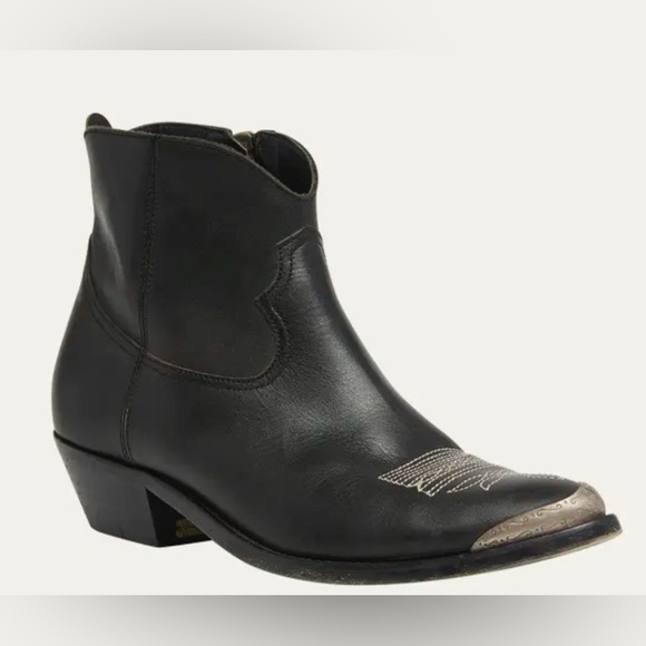 Golden Goose Black YOUNG COWBOY Ankle Boots Shoes Size EU 40 US 10 $750 - Picture 1 of 15